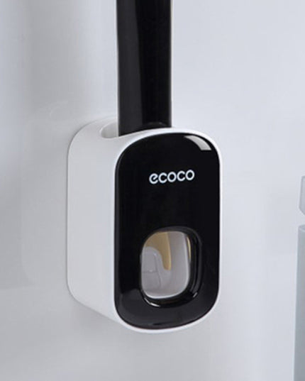 An der Wand montierter automatischer Zahnpastahalter Badezimmerzubehör-Set Spender - ellashop.store