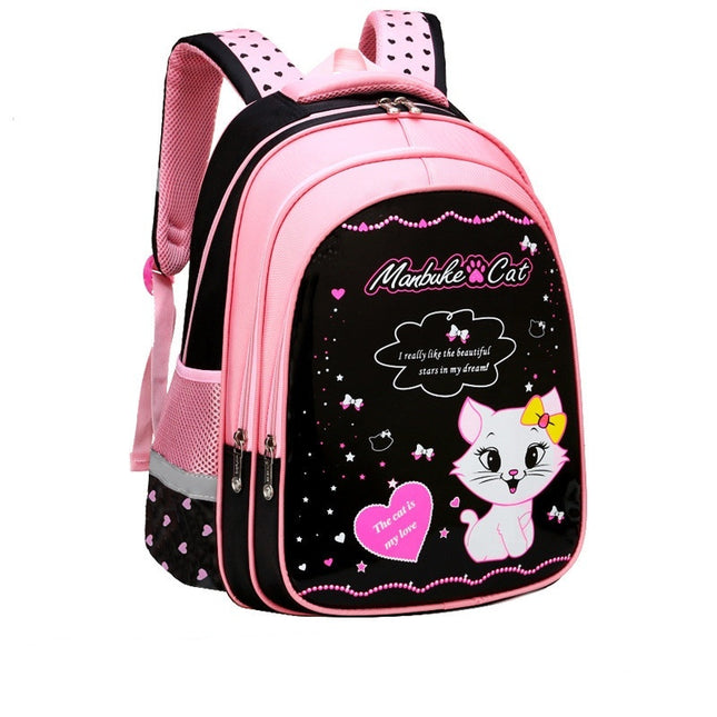 Kinder-Schulrucksack mit süßem Katzen-Print - ellashop.store