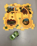 Puzzle Rail Car Dinosaur 5PC
