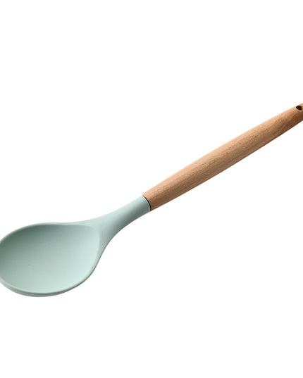 Küchengeschirr aus Silikon mit Holzgriff - ellashop.store