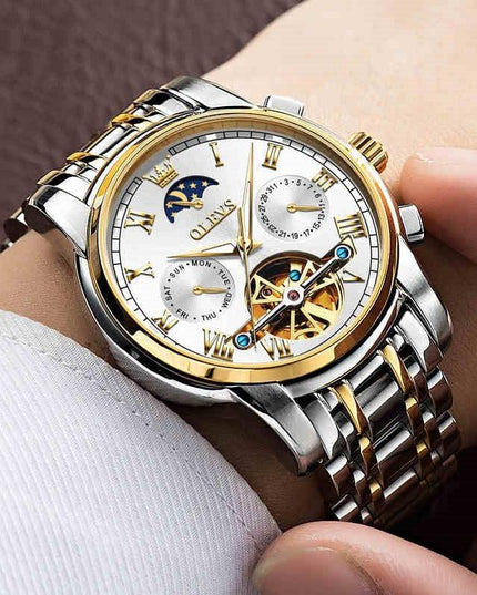 Vollautomatische, wasserdichte, mechanische Herrenuhr - ellashop.store