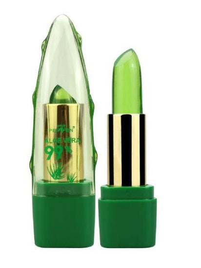 Aloe Vera Gel Farbwechsel Lippenstift Glanz Feuchtigkeitscreme Anti-Trocknung Entsalzung Feinkörniger Lippenbalsam Pflege - ellashop.store