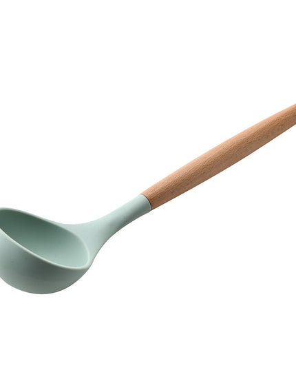 Küchengeschirr aus Silikon mit Holzgriff - ellashop.store