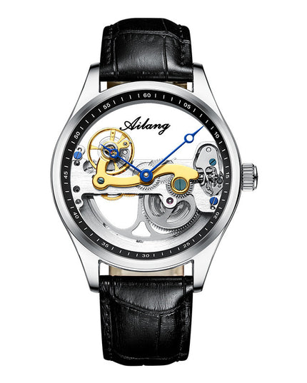 Automatische mechanische Uhr, kreative hohle Herrenuhr, Generation Silikonbanduhr - ellashop.store