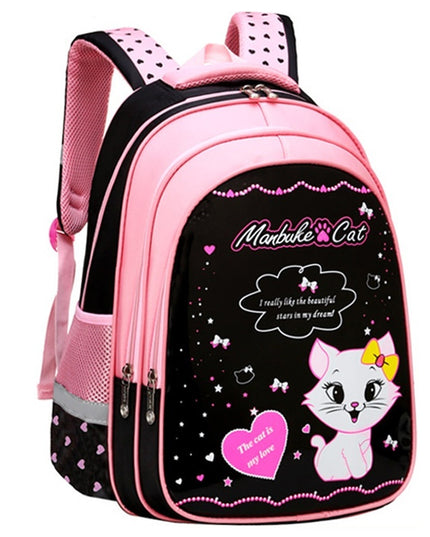 Kinder-Schulrucksack mit süßem Katzen-Print - ellashop.store