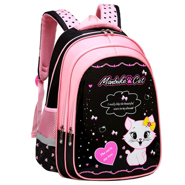Kinder-Schulrucksack mit süßem Katzen-Print - ellashop.store