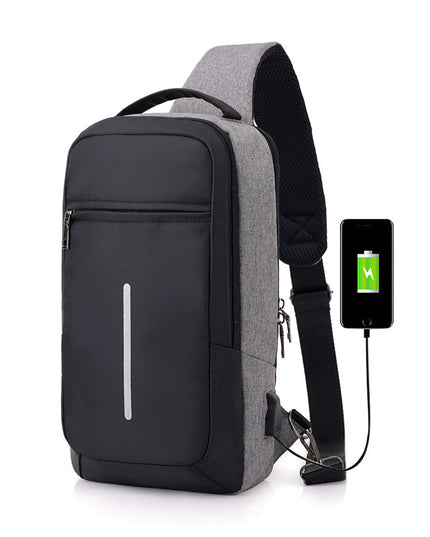 Diebstahlsichere USB-Lade-Brusttasche mit - ellashop.store