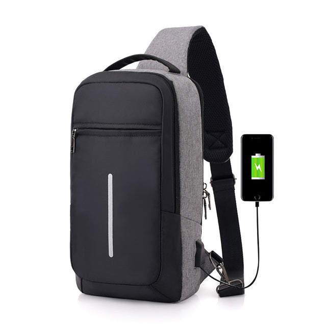 Diebstahlsichere USB-Lade-Brusttasche mit - ellashop.store