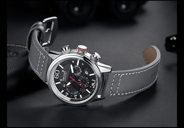 Multifunktionale Sport-Militäruhr, Chronograph, Kalender, Quarzuhr - ellashop.store