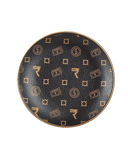 Kreativer, matter Steakteller in Schwarz - ellashop.store