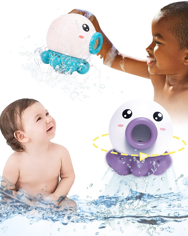 Oktopus-Brunnen, Badespielzeug, Wasserstrahl, rotierende Dusche, Badezimmerspielzeug, Sommer-Wasserspielzeug, Sprinkler, Strandspielzeug, Kinder-Wasserspielzeug - ellashop.store