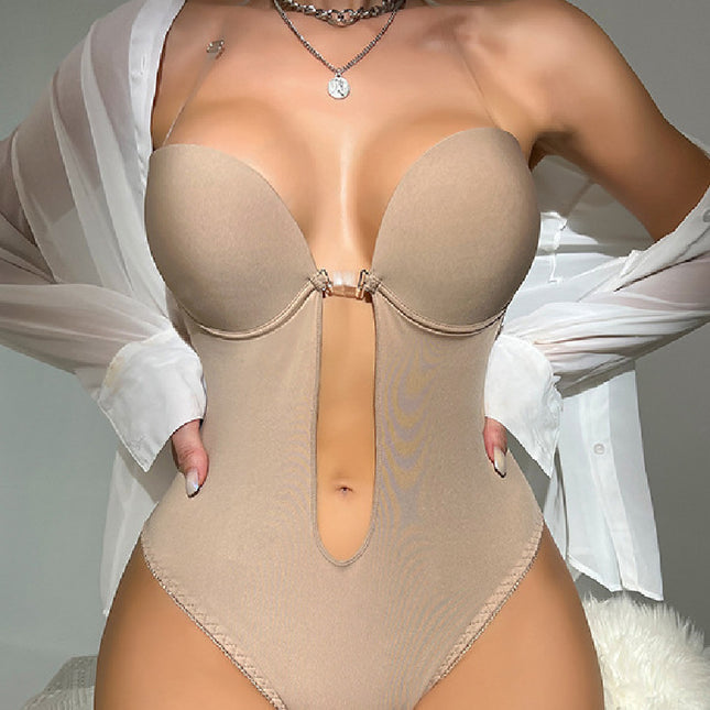 Unsichtbares rückenfreies Kleid, Jumpsuit mit innerem BH - ellashop.store
