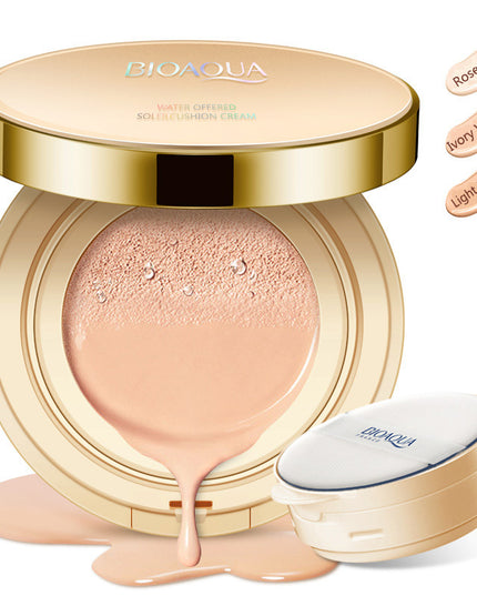 Bioaqua Air Cushion BB Cream 3-Farben-Concealer Feuchtigkeitsspendende Grundierung Whitening Makelloses Make-up für das Gesicht Beauty Make-up - ellashop.store
