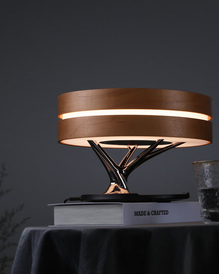 Runde intelligente Musik Bluetooth Lautsprecher Bett Lampe WiFi Kreis Baum von LED Licht Wireless Charging für Wohnzimmer - ellashop.store