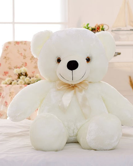 Kreatives Leuchten LED Teddybär Kuscheltiere Plüschtier Buntes leuchtendes Weihnachtsgeschenk für Kinder Kissen - ellashop.store