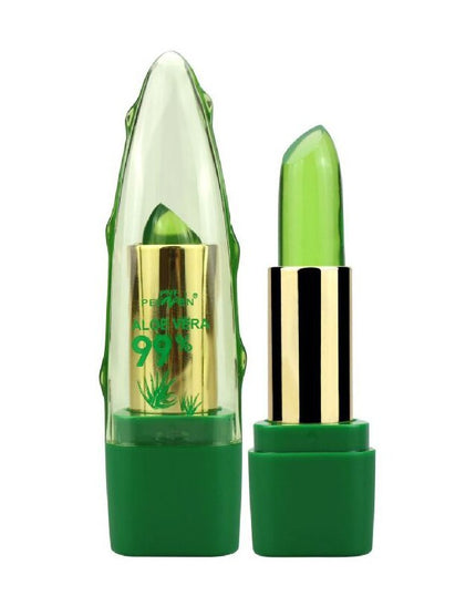 Aloe Vera Gel Farbwechsel Lippenstift Glanz Feuchtigkeitscreme Anti-Trocknung Entsalzung Feinkörniger Lippenbalsam Pflege - ellashop.store