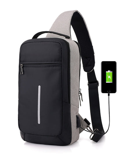 Diebstahlsichere USB-Lade-Brusttasche mit - ellashop.store