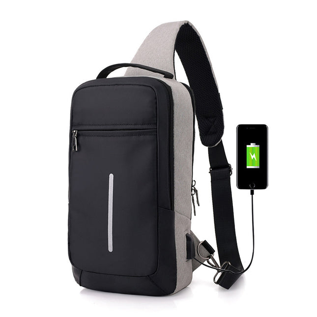 Diebstahlsichere USB-Lade-Brusttasche mit - ellashop.store