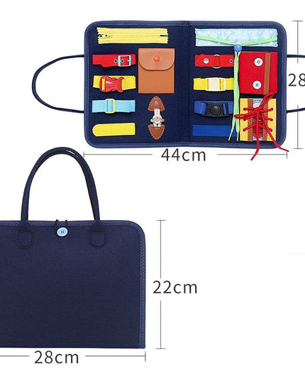 Neues Beschäftigt-Buch, Beschäftigt-Brett für Kinder, Anziehen und Zuknöpfen, Lernen, Baby, frühe Bildung, Vorschule, sensorisches Lernspielzeug - ellashop.store