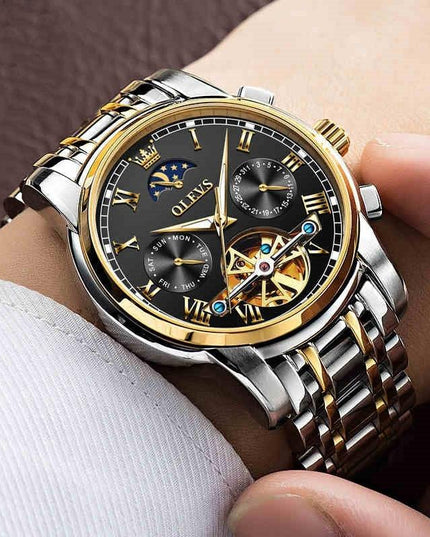 Vollautomatische, wasserdichte, mechanische Herrenuhr - ellashop.store