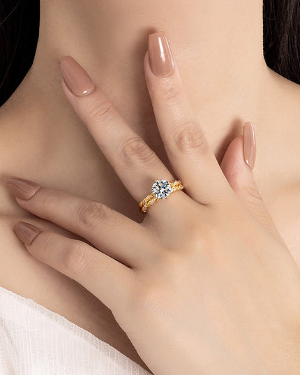 Europäischer und amerikanischer Internet-Hot-Fashion-Zirkon-Ring für Frauen - ellashop.store