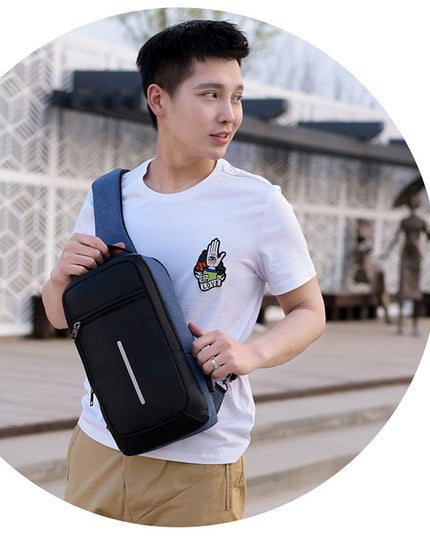 Diebstahlsichere USB-Lade-Brusttasche mit - ellashop.store