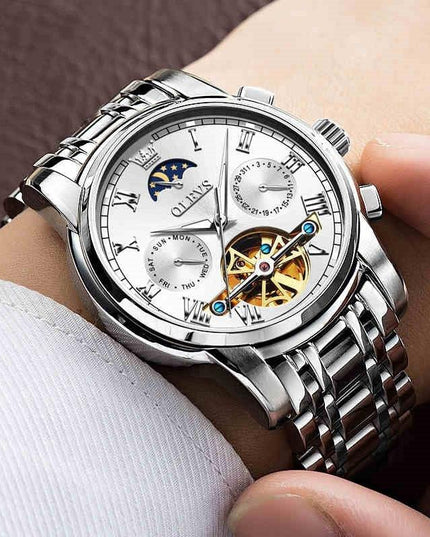 Vollautomatische, wasserdichte, mechanische Herrenuhr - ellashop.store