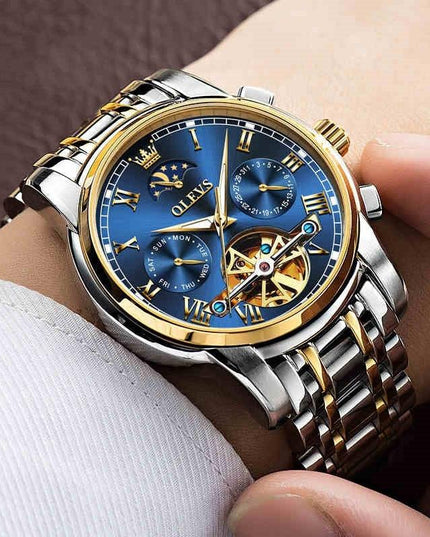 Vollautomatische, wasserdichte, mechanische Herrenuhr - ellashop.store