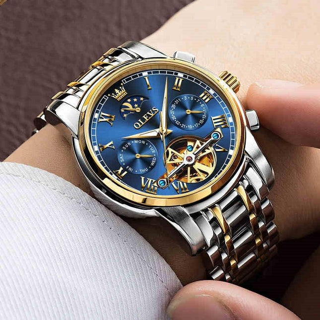 Vollautomatische, wasserdichte, mechanische Herrenuhr - ellashop.store