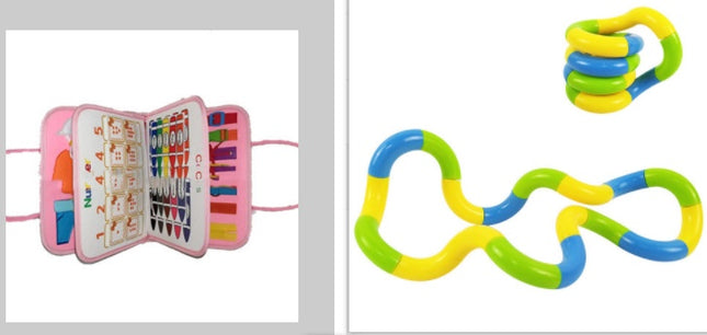 Neues Beschäftigt-Buch, Beschäftigt-Brett für Kinder, Anziehen und Zuknöpfen, Lernen, Baby, frühe Bildung, Vorschule, sensorisches Lernspielzeug - ellashop.store