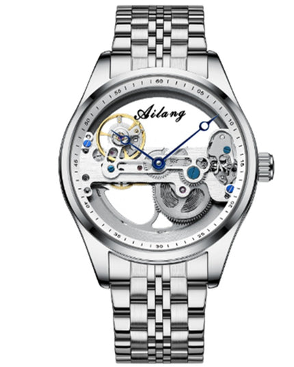 Automatische mechanische Uhr, kreative hohle Herrenuhr, Generation Silikonbanduhr - ellashop.store