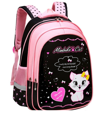 Kinder-Schulrucksack mit süßem Katzen-Print - ellashop.store