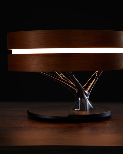 Runde intelligente Musik Bluetooth Lautsprecher Bett Lampe WiFi Kreis Baum von LED Licht Wireless Charging für Wohnzimmer - ellashop.store