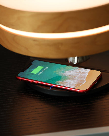 Runde intelligente Musik Bluetooth Lautsprecher Bett Lampe WiFi Kreis Baum von LED Licht Wireless Charging für Wohnzimmer - ellashop.store