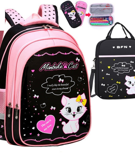 Kinder-Schulrucksack mit süßem Katzen-Print - ellashop.store