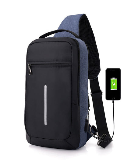 Diebstahlsichere USB-Lade-Brusttasche mit - ellashop.store
