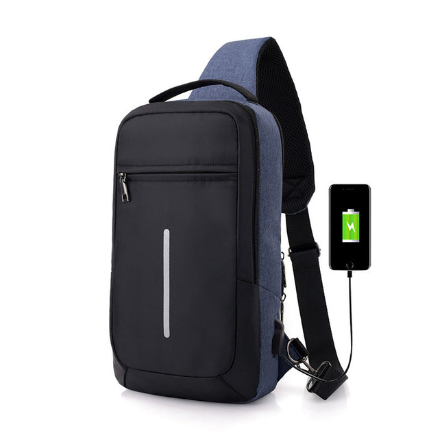 Diebstahlsichere USB-Lade-Brusttasche mit - ellashop.store