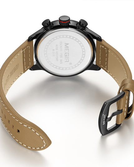 Multifunktionale Sport-Militäruhr, Chronograph, Kalender, Quarzuhr - ellashop.store