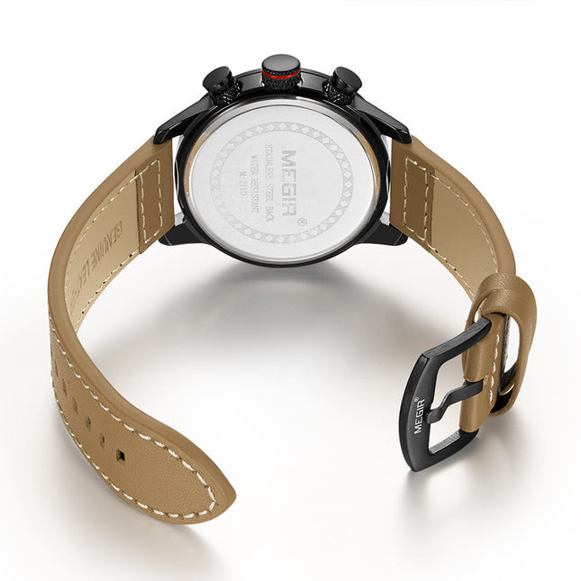 Multifunktionale Sport-Militäruhr, Chronograph, Kalender, Quarzuhr - ellashop.store