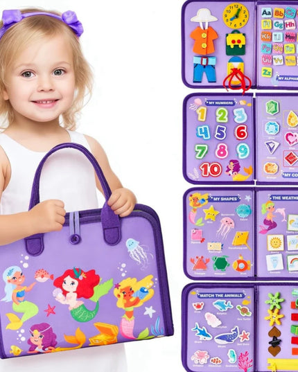 Neues Beschäftigt-Buch, Beschäftigt-Brett für Kinder, Anziehen und Zuknöpfen, Lernen, Baby, frühe Bildung, Vorschule, sensorisches Lernspielzeug - ellashop.store