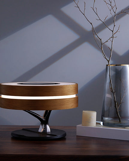 Runde intelligente Musik Bluetooth Lautsprecher Bett Lampe WiFi Kreis Baum von LED Licht Wireless Charging für Wohnzimmer - ellashop.store