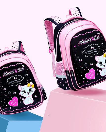 Kinder-Schulrucksack mit süßem Katzen-Print - ellashop.store
