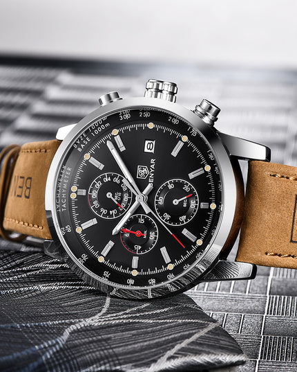 Mode Casual Uhr Herren Uhren Männer Luxus Marke Quarz Uhr Business Leder herren Uhren Uhr - ellashop.store