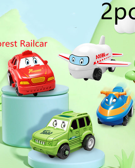 Kinder Puzzle Elektrische Eisenbahn Speeder DIY Montage Elektrische Auto Automatische Schiene Stadt Szene Bau Bildung Spielzeug Geschenk - ellashop.store