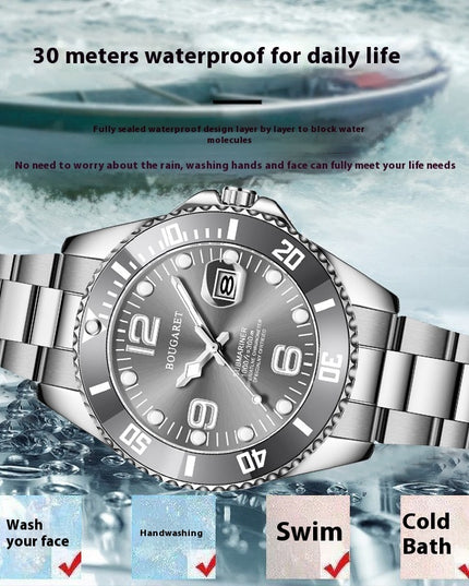 Automatische, fälschungssichere, wasserdichte, mechanische Sportuhr - ellashop.store