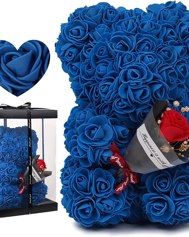 Rose Bär konserviert frische Blume Valentinstag Geburtstagsgeschenk - ellashop.store