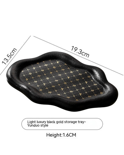 Kreativer, matter Steakteller in Schwarz - ellashop.store