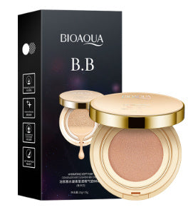 Bioaqua Air Cushion BB Cream 3-Farben-Concealer Feuchtigkeitsspendende Grundierung Whitening Makelloses Make-up für das Gesicht Beauty Make-up - ellashop.store
