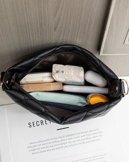 Kleine Umhängetasche Für Frauen Trend Lingge Stickerei Weibliche Schulter Taschen Mode Kette Damen Umhängetasche Geldbörse - ellashop.store