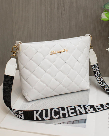 Kleine Umhängetasche Für Frauen Trend Lingge Stickerei Weibliche Schulter Taschen Mode Kette Damen Umhängetasche Geldbörse - ellashop.store